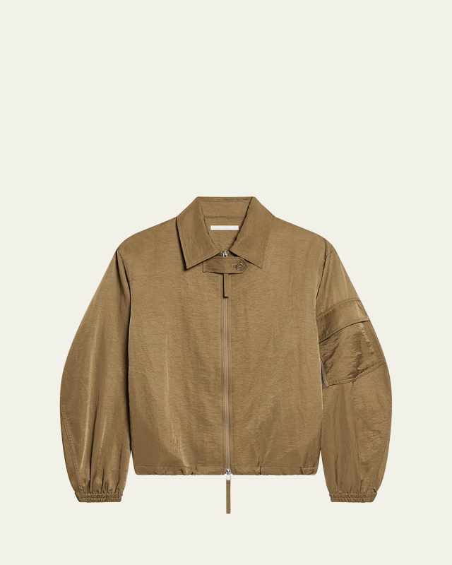 Creased Ma1 Bomber Jacket